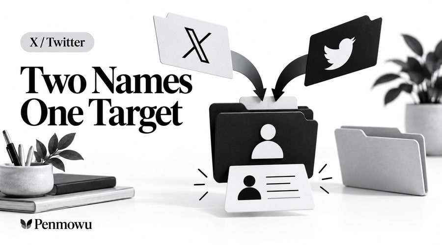X / Twitter guide: Two Names One Target