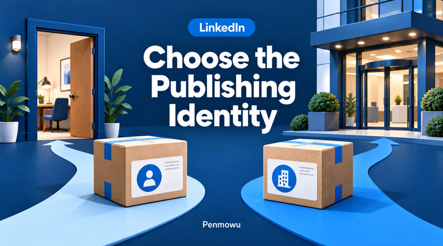 LinkedIn guide: Choose the Publishing Identity