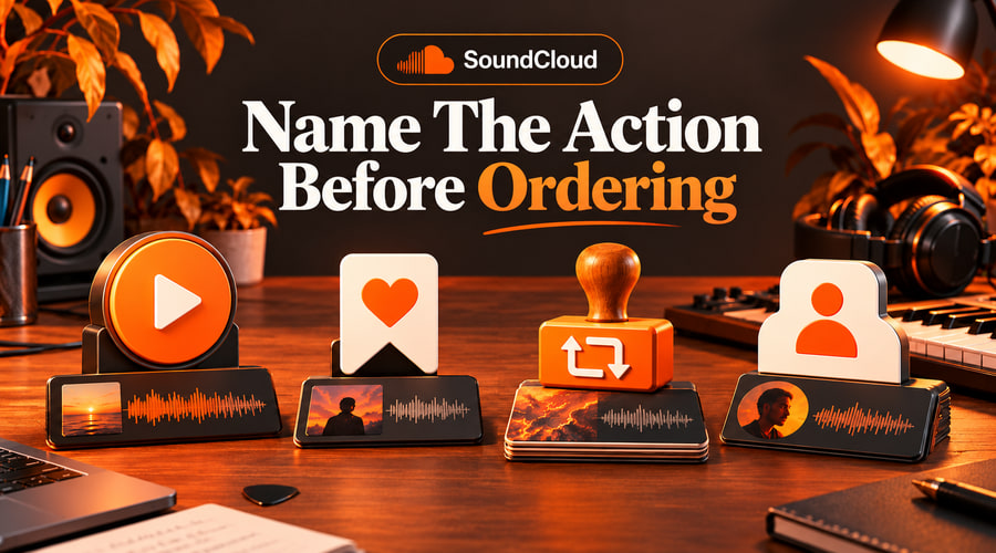 SoundCloud guide: Name The Action Before Ordering