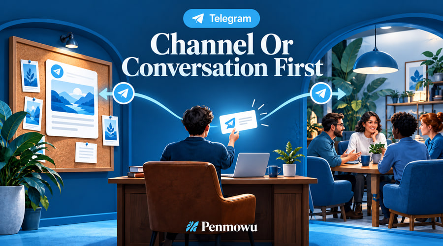 Telegram guide: Channel Or Conversation First